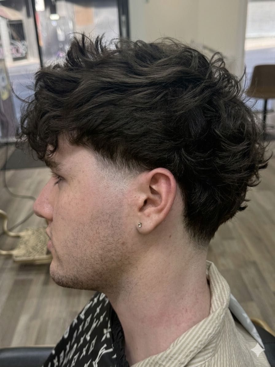 Messy textured crop with a low fade